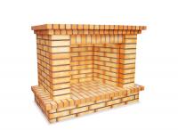 Ref. Chimenea frontal toda de ladrillo